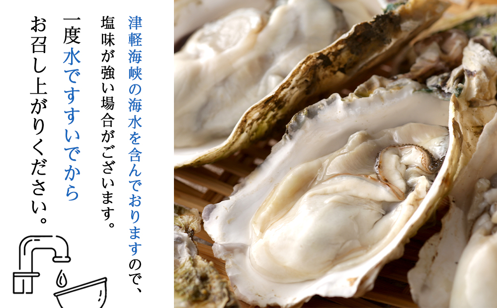 【2026年3月中旬以降発送】海峡育ち 殻付き牡蠣 Sサイズ 35個入 カキナイフ付＜上磯郡漁業協同組合＞