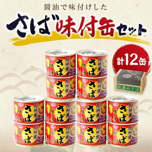 缶詰 サバ缶（味付）12缶セット 缶詰 鯖 さば【B2-109】