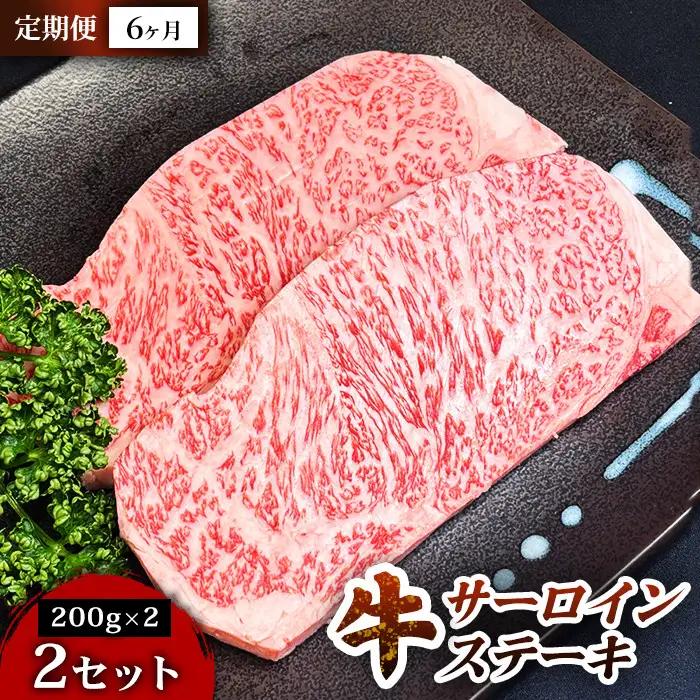 【定期便6ヶ月】仙台牛サーロインステーキ（200g×2枚） 2セット ステーキ