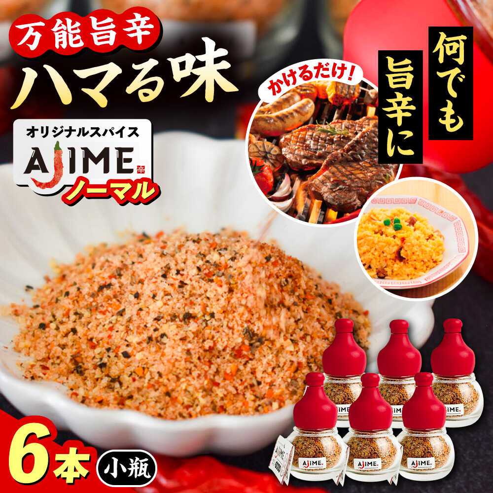 【ふるさと納税】LGASIA（ルガシア） オリジナルスパイスAJIME 小瓶15g×6本 / アウトドア キャンプ 調味料 料理 オリジナル スパイス レシピ 手作り 調合 香り 料理 自家製 作り方 詰め合わせ プレゼント バーベキュー キャンプ 容器 種類 /恵那市/MAC[AUDM002]