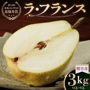 ラ・フランス　３ｋｇ　贈答品　0102-2504