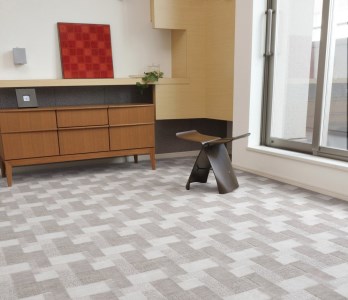 日本製 抗菌 カーペット グレー 1枚 8帖 約352×352cm 600003780型 [2963]