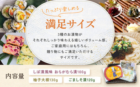 【ニシダや】年間売上40万個！京都人が選ぶ京都土産第3位の【おらがむら漬】が入ったセットA(ふるさと納税限定パッケージ)［ 京都 漬物 志ば漬 老舗 野菜 京野菜 セット 人気 おすすめ お土産 贈答