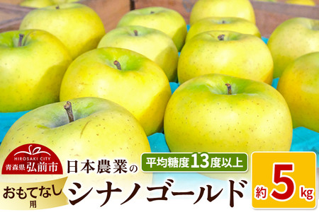りんご 【先行受付】平均糖度13度以上！ シナノゴールド 約5kg おもてなし用