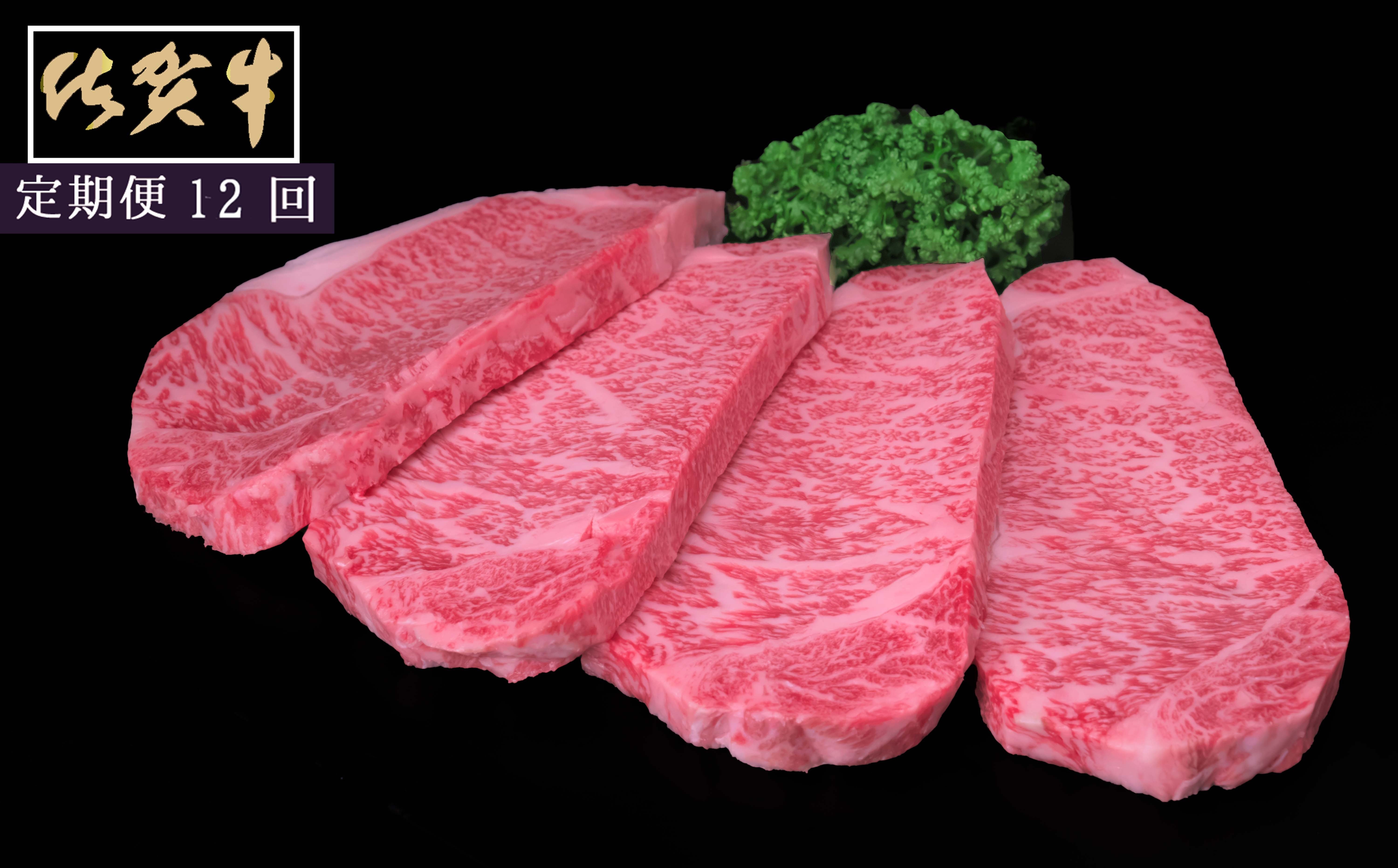 
            佐賀牛サーロインステーキ200ｇ×4枚　12ヵ月連続定期便 999-J1532
          