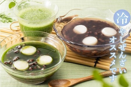 京都きよ泉 自分で作って楽しむ「お手作りぜんざい 6食セット(白玉餅、抹茶、簡単茶筅付き)」ぜんざい 和菓子 抹茶