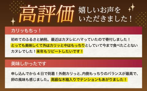 【3回定期便】焼菓子 尾崎カヌレ 木箱入り 毎月9個お届け！ 計27個【菓舗いさみ屋】[OBB009] / スイーツ 焼菓子 焼き菓子 洋菓子