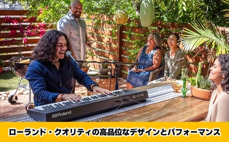 【Roland】61鍵ポータブルキーボード/E-X10【配送不可：離島】 キーボード 楽器 簡単 初心者 ポータブル 高品質 ローランド 浜松市