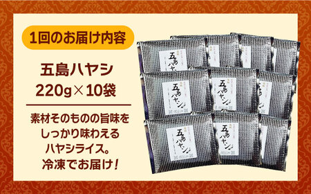 【6回定期便】【五島牛と五島産の食材を使用】こだわりの五島ハヤシ 10袋 五島市 / 出口さんご[PBK020]   ハヤシライス レトルト ブランド牛 五島牛 トマト たまねぎ 本格 お取り寄せ