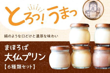 【絹のような口溶けと濃厚な味わい】まほろば大仏プリン6個入 株式会社 大仏プリン プリン スイーツ プリン I-07  奈良 なら