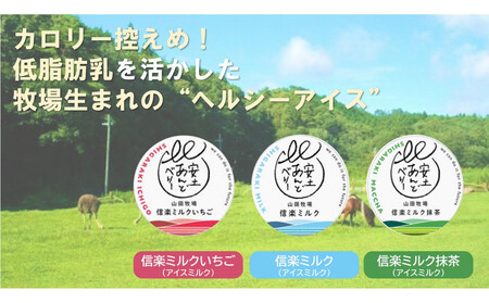 アイスクリーム詰め合わせ12個入り 山田牧場の低脂肪牛乳を使ったカップアイス（プレーン、ストロベリー、抹茶）