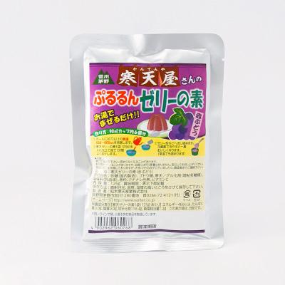 ふるさと納税 茅野市 寒天屋さん　ぷるるん寒天ゼリーの素(赤ぶどう)(125g×3袋) |  | 01