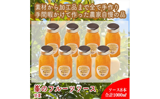 スイスで加工品を学んだ農家が手間暇かけた『手づくりジャムソース【あまなつ】』8本セット【 家庭用 自宅用 贈答品 贈答用 ギフト お取り寄せ お中元 お歳暮 贈り物 お祝い 神奈川県 小田原市 】 142069_EZ030VC03