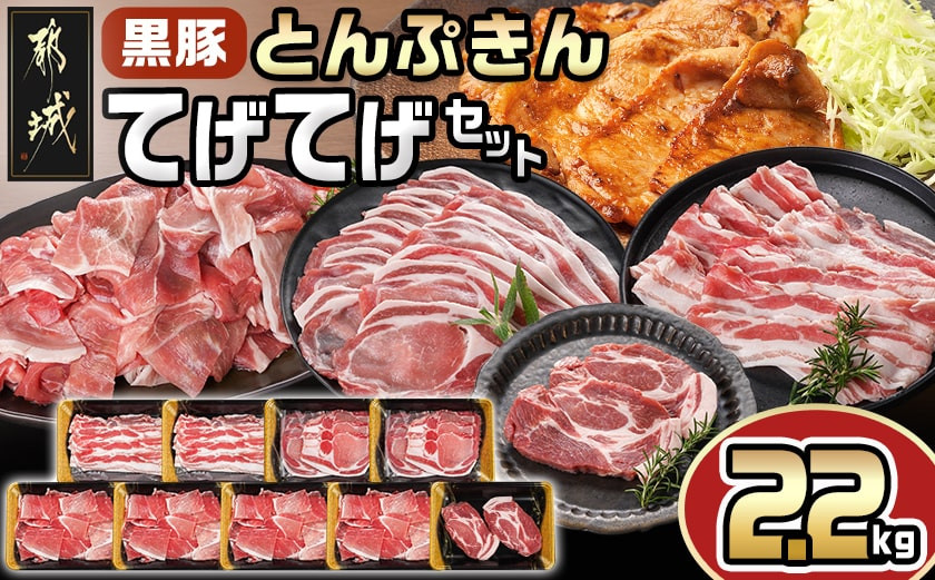 
            「黒豚とんぷきん」てげてげセット2.2kg_MJ-5906_(都城市) 
          