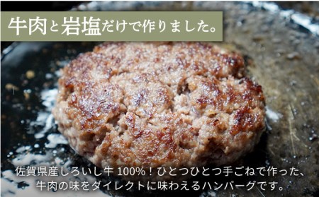 【牧場直送】人気返礼品セット！しろいし牛 手ごねハンバーグ 5個＆サイコロステーキ 350g【有限会社佐賀セントラル牧場】[IAH182]