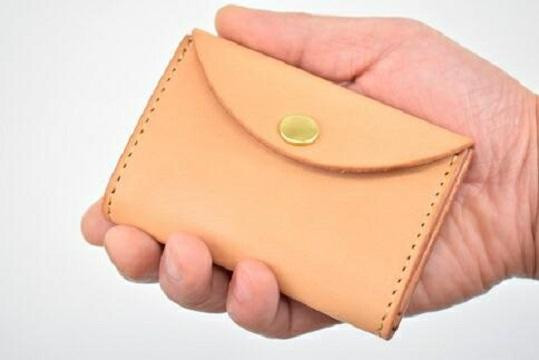 
【minca】 栃木レザーのコインケース 小銭入れ カードも入る コンパクト/Coin purse 02　475
