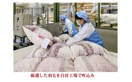 ウォッシャブル 羽毛 肌掛け 布団 シングル 色・柄お任せ 薄手