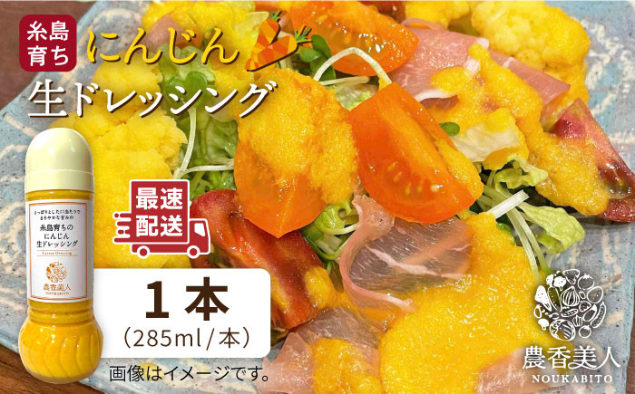 
糸島そだちの にんじん 生ドレッシング（285ml×1本）《糸島》【農香美人】 [AAG014]
