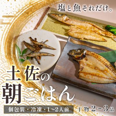 ふるさと納税 大月町 干物セット 2~3品 土佐の朝ごはん 冷凍 個包装 焼き魚 ご飯のお供 高知県 大月町