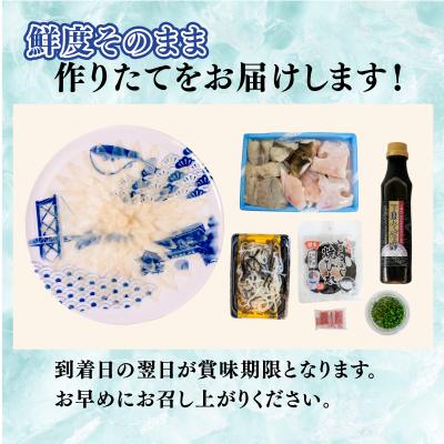 ふるさと納税 下関市 【配送日時指定可】とらふぐ刺し 鍋 セット2~3人前 冷蔵 EY032 |  | 03