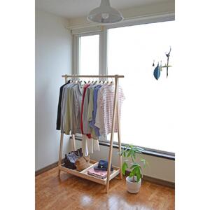 旭川家具　コサイン　ドレスラック（ワイド）とトレーとフックのセット ウォルナット  ｜ 家具 _00344