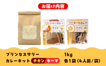 【先行予約】　【2025年10月初旬より順次発送】25年度産 カレーのためのお米「プリンセスサリー」1�s×1袋【2種のカレーキット付き】 米 うるち米 代替米  島根県雲南市/出雲SPICE LAB