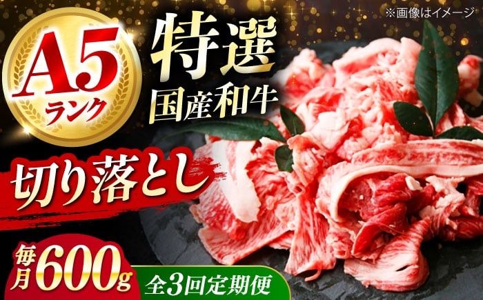 
            【全3回定期便】国産和牛切落し 600ｇ 肉 お肉 国産 和牛 切り落とし 冷凍 ギフト ストック A5ランク 肉 お肉 国産 和牛 牛肉 切り落とし 冷凍 ギフト ストック 大阪府高槻市/株式会社ミートモリタ屋 [AOAI023]
          
