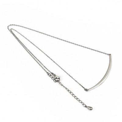 ふるさと納税 弥彦村 純チタンバーネックレス(カーブプレート)42cm |  | 03