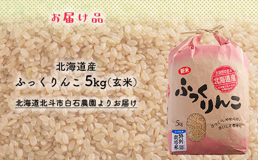 【令和7年産米】ふっくりんこ5kg（玄米） HOKY005