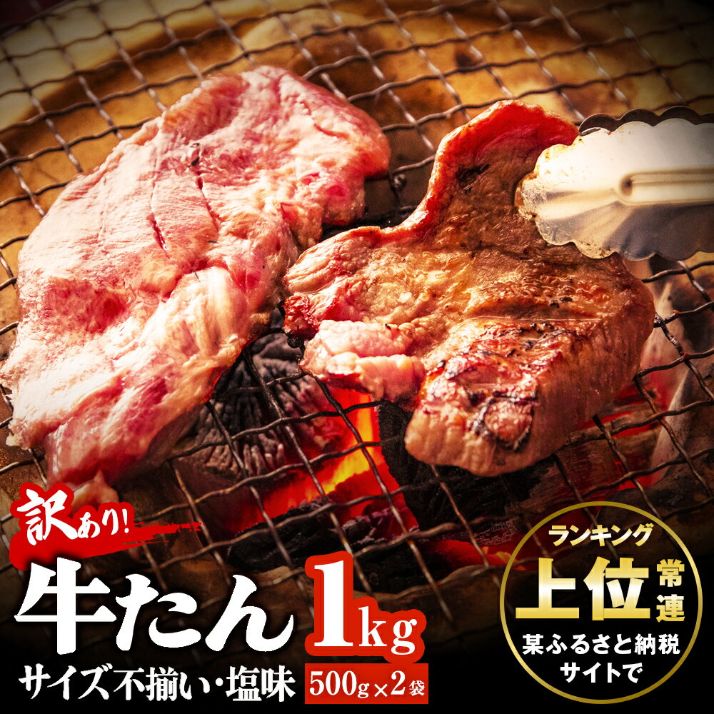 【ふるさと納税】 【訳あり】 【選べる発送月】 牛タン 合計 1kg （ 500g × 2） 切り落とし 切落し 小分け 焼き肉 バーベキュー