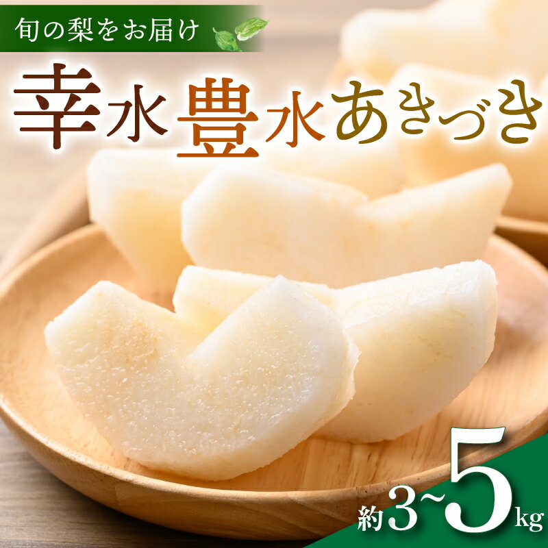 【ふるさと納税】 【 数量限定 】 梨 選べる 約 3kg 6〜8玉 / 約 5kg 13〜16玉 幸水 豊水 あきづき 旬 品種おまかせ 2026年 8月〜 9月発送 予定 くだもの 果物 果実 フルーツ なし 和梨 デザート 幸水梨 豊水梨 産地直送 送料無料 千葉 ふるさと納税 千葉県 旭市 ヤマセ梨園