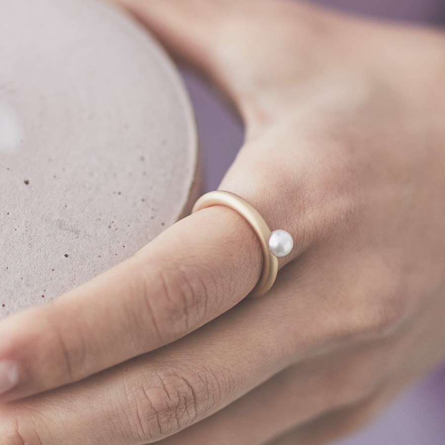 ＜nokim＞K14 アコヤパール リング circle of myself　akoyapearl ring KNR-22YG