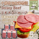 【ふるさと納税】【十勝高田牧場物語】Jersey Beefリオナソーセージ5袋 【 ふるさと納税 人気 おすすめ ランキング ベーコン ソーセージ リオナソーセージ 肉 加工品 セット 北海道 鹿追町 送料無料 】 SKM019