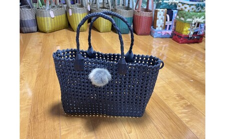 バッグ クラフトおしゃれかごバッグ 雑貨 ファッション オシャレ 抹茶×ブラウンチェック