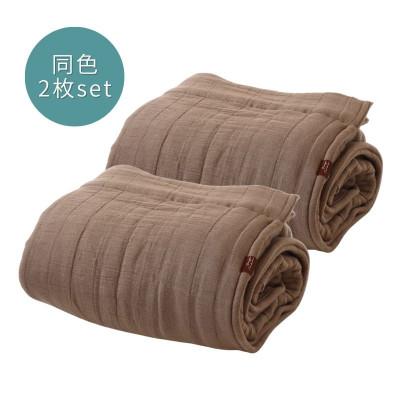 ふるさと納税 泉佐野市 癒しのとろふわ泉州南部織-toronto-/6重ガーゼシングルケット【ブラウン2枚】G2919 |  | 03