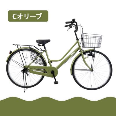 ふるさと納税 京都市 【エイリン】【組立済み発送】ファミリーサイクル26型 POU26E【Cオリーブ】