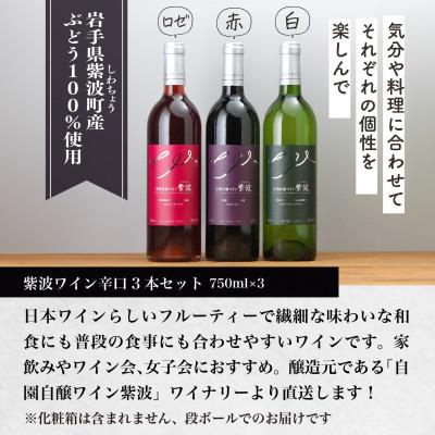 ふるさと納税 紫波町 紫波辛口ワイン3本セット【メルロー・メルローロゼ・リースリングリオン】 |  | 03
