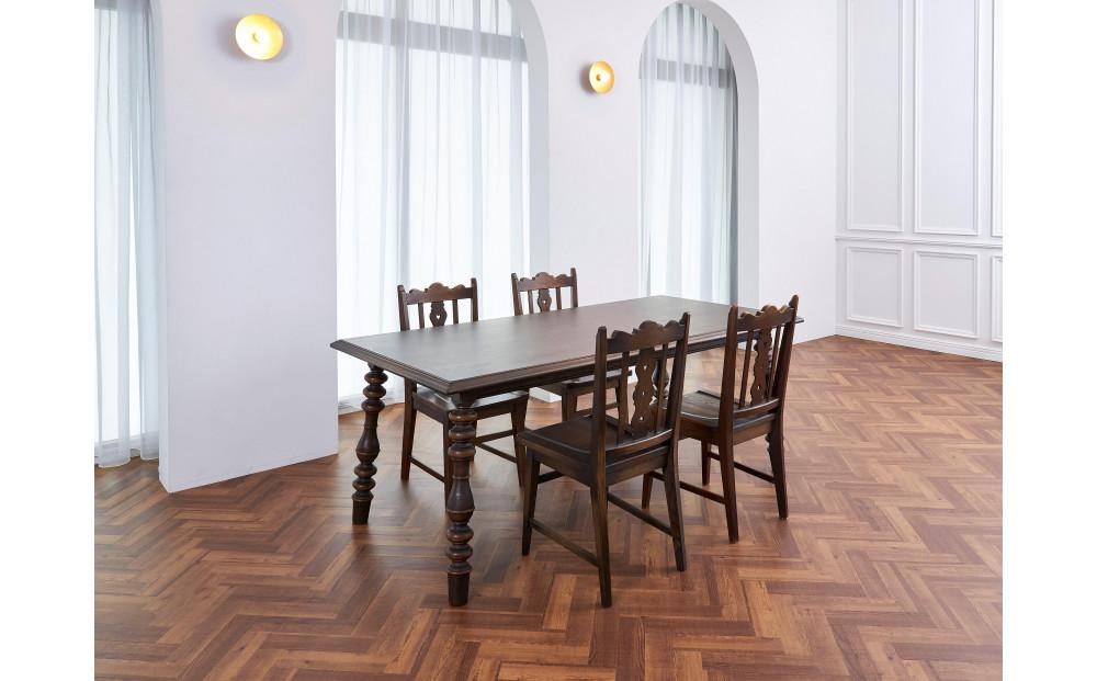 スカシ型板天ダイニングチェア