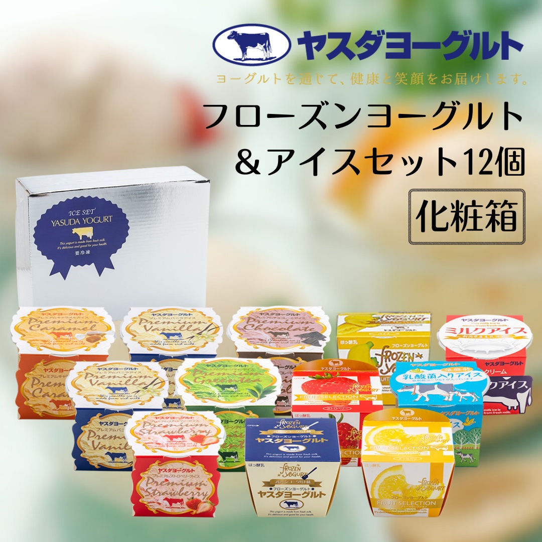 ヤスダヨーグルト フローズンヨーグルト&アイスセット 12個 1B48014