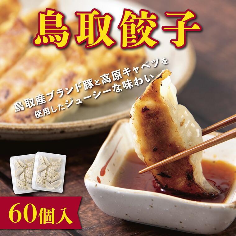 【ふるさと納税】鳥取餃子 鳥取県産ブランド豚使用 60個セット (30個入り×2パック) | 鳥取 餃子 惣菜 中華 水餃子 豚 冷凍 ぎょうざ 晩酌 おつまみ 生 鳥取県 鳥取市