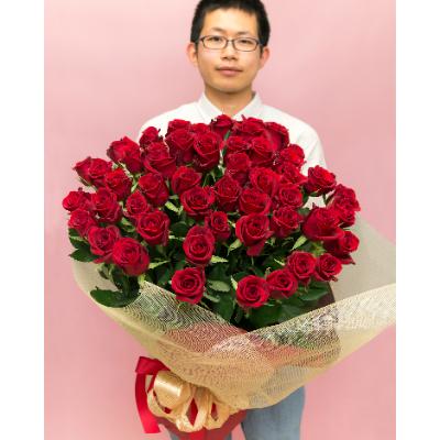 ふるさと納税 小田原市 赤バラ花束　50本