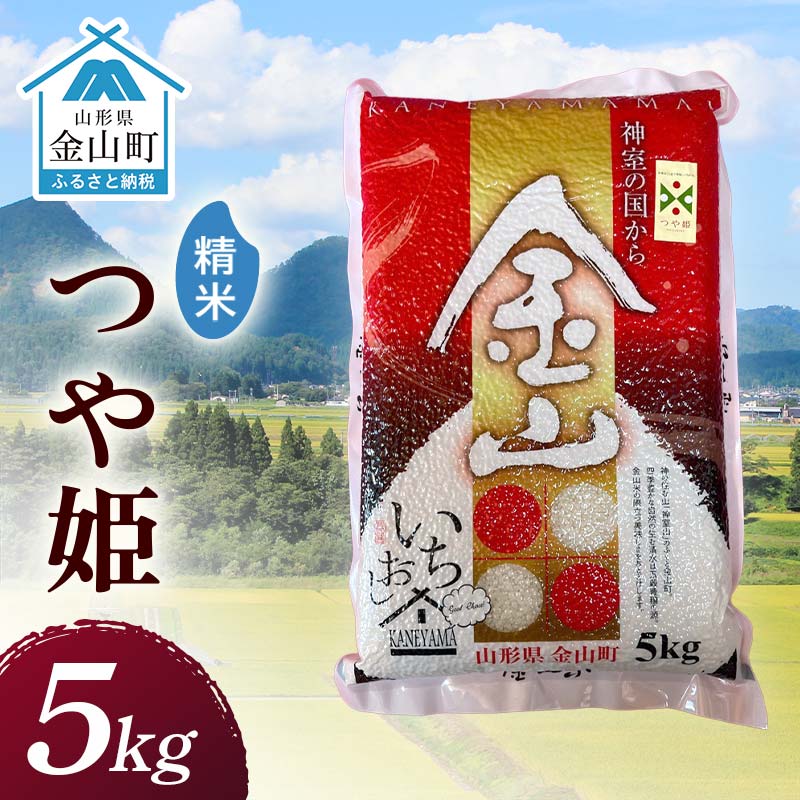 【ふるさと納税】 令和7年産 金山産米 つや姫 【精米】 5kg 米 お米 白米 ご飯 精米 ブランド米 つや姫 送料無料 東北 山形 金山町 F4B-0667