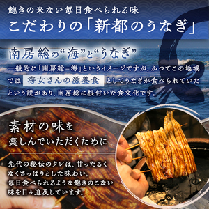 【国産】 新都のうなぎの炭火蒲焼1尾分と白焼1尾分のセット（80年継ぎ足しの秘伝タレ付き） mi0035-0008