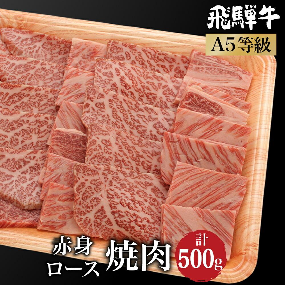 【ふるさと納税】飛騨牛 2種食べ比べ 肩ロース / もも肉 500g 焼肉 霜降り A5等級 ブランド牛 和牛 朝日屋 TR4215