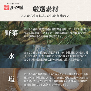 大根漬づくし 漬物 セット 4種類 6袋 ： 浅漬け 漬物 たくわん