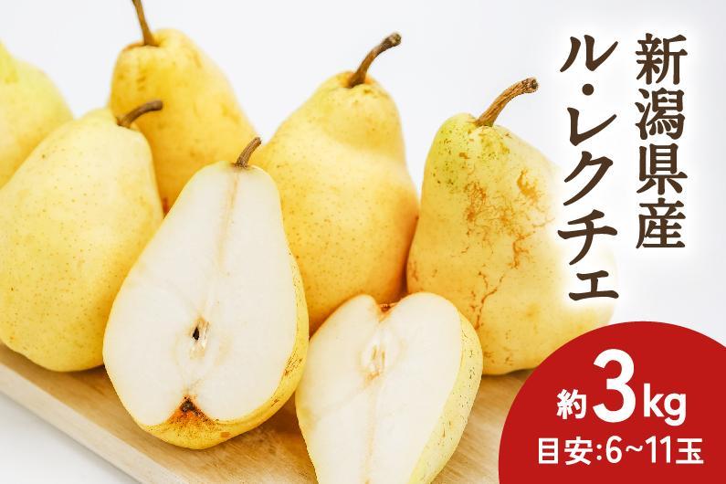 【2024年先行予約】新潟県産 ル・レクチェ 約3kg 幻の洋梨《11月下旬～順次発送》