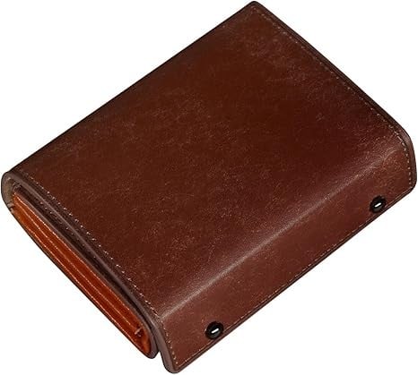
            メンズ二つ折り財布 赤褐色　【11100-1997】
          