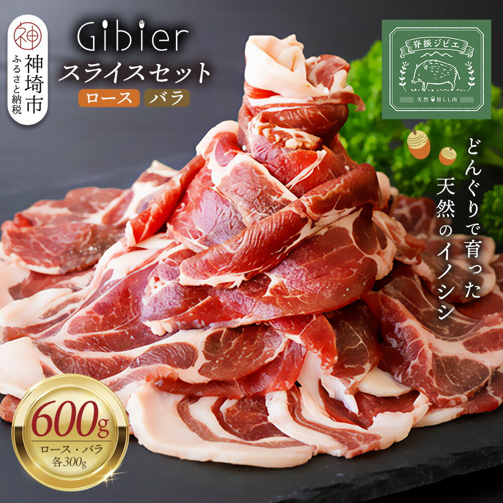 【ふるさと納税】脊振ジビエ イノシシ肉スライスセット ロース＆バラ 約600g 【脊振 ジビエ イノシシ肉 ロース バラ】(H059119)
