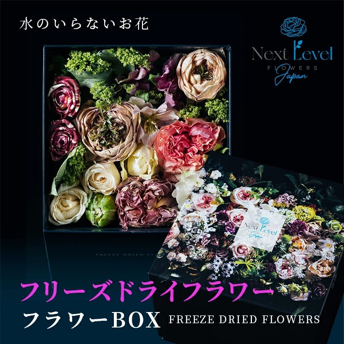 
            フリーズドライ フワラー BOX 1個 花 日本 HANA 花束 ドライフラワー インテリア アレンジメント プレゼント 贈答 贈り物 御祝 入学 退職 祝 誕生日 記念日 母の日 Lotus Garden 山形 酒田 SL0214
          