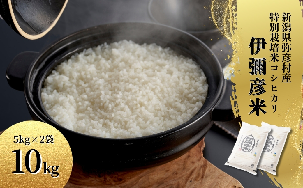 令和7年産特別栽培米コシヒカリ 伊彌彦米 10kg(5kg×2袋) | 新潟県産 米 お米 白米 コシヒカリ 精米 特別栽培米 伊彌彦米 10kg 送料無料 新潟県 弥彦村